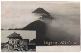 Lägern Hochwacht, Nebelmeer, Fotokarte, Feldpost 1914