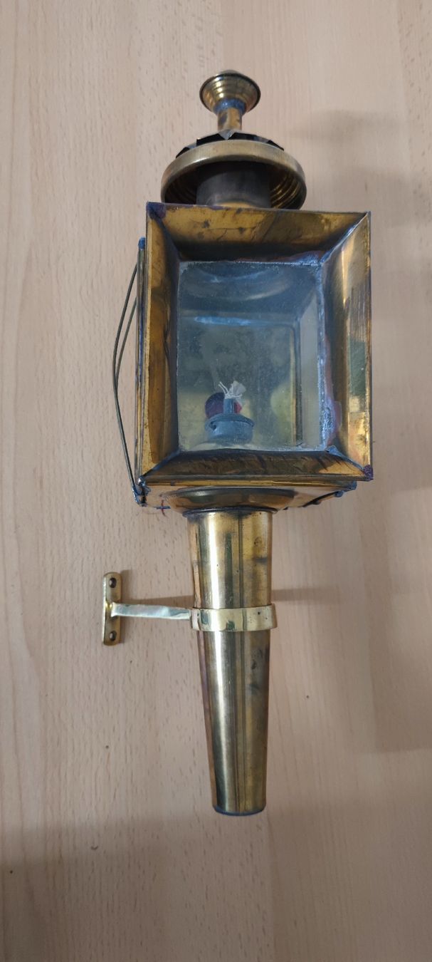Lampade: Antike Kutschenlampe aus Messing – Usato da Stäfa venduto da Rampensau 5