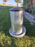 Geflügelfutterautomat aus Metall 60 cm Durchmesser 30 cm Neu