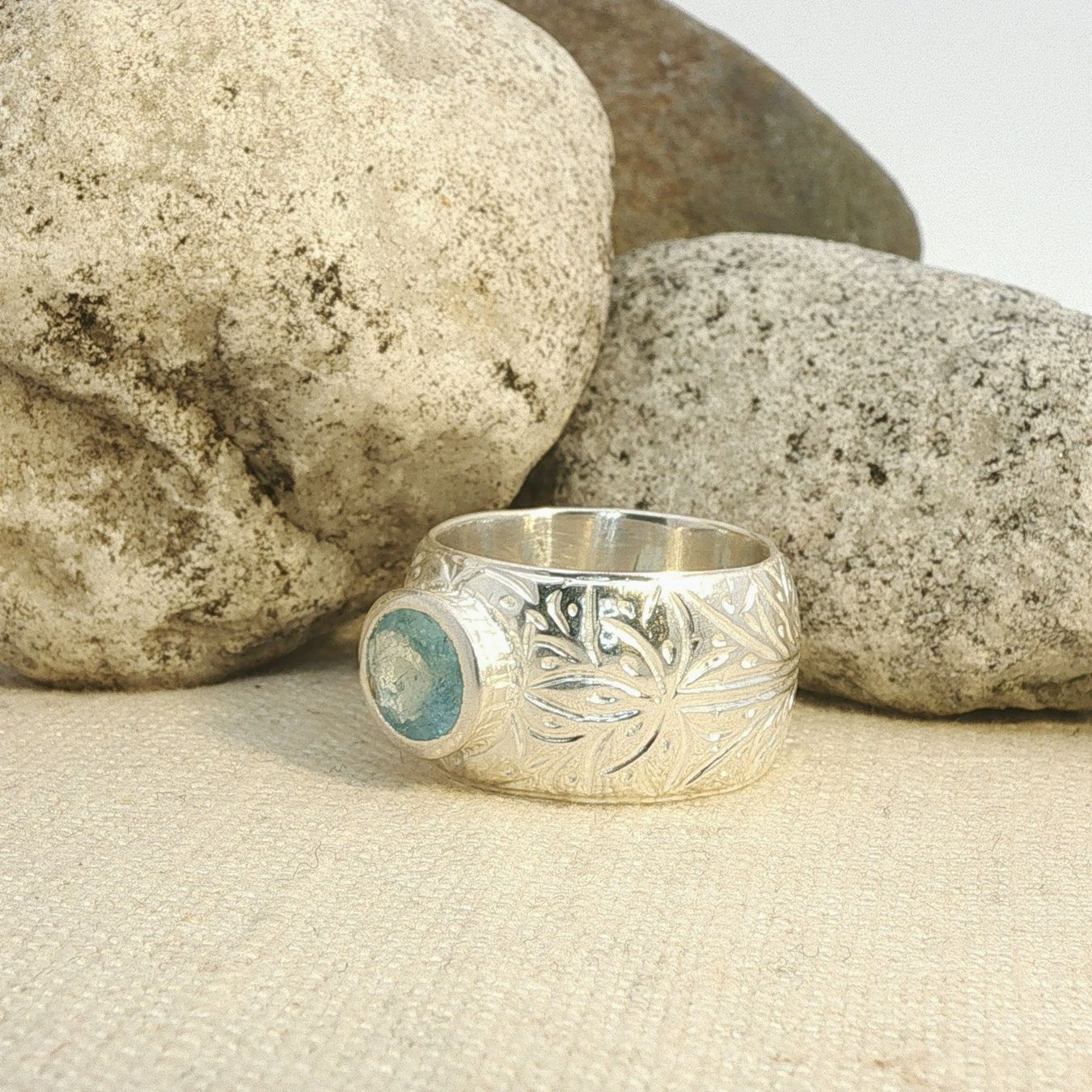 Olga Ribler Anelli: Aquamarin Ring - Sterling Silber 925 - Grösse 56 – Nuovo (secondo la descrizione) da Luzern venduto da Schmuckoutlet 5