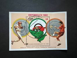 CUBA 1982-Crocodile Mascot, Deporfilex 82 gestempelt (E581)