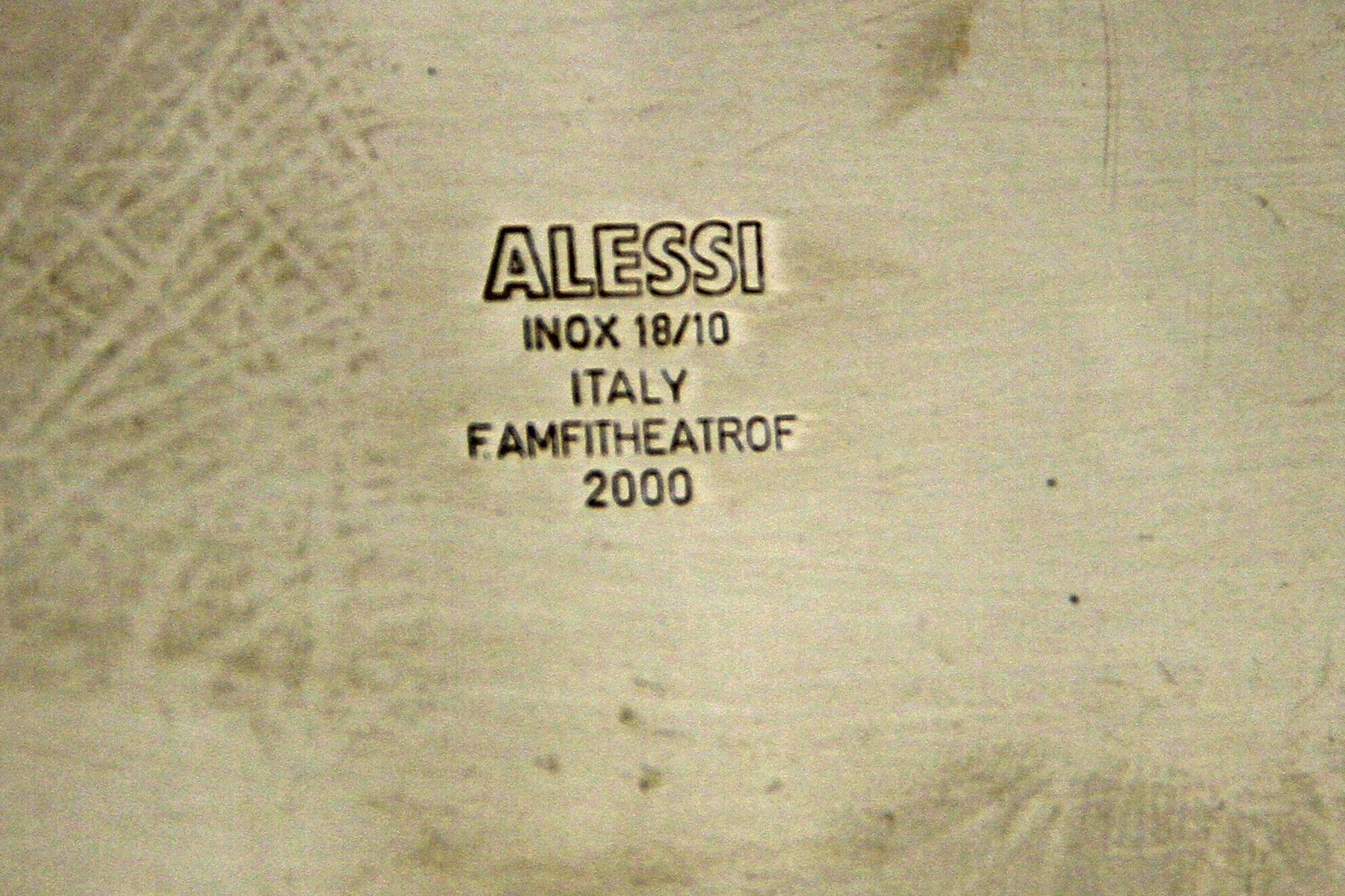 Statuette: Alessi Wohndesign - grosse Edelstahl Schale " – Usato da Merlischachen venduto da sammlerstueck 5