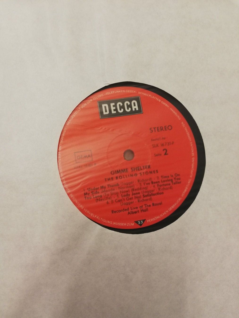 Dischi in vinile: THE ROLLING STONES - GIMME SHELTER – Usato da Bern venduto da Vinylsound.ch 3