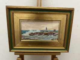 Original Ölgemälde "Mare" von Aggero Giuseppe Torino.