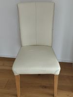 4x Venda Esszimmerstühle Beige – Echtleder & Massivholz Top!