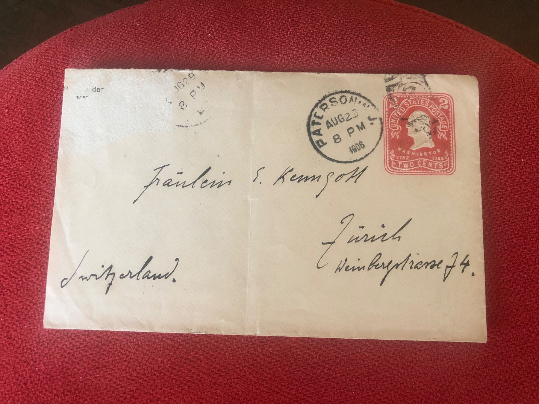 Alle Briefmarken: austaxierter IRRLÄUFER 1909 + Ganzsache 1906 – Gebraucht aus Lufingen von Rac0 3