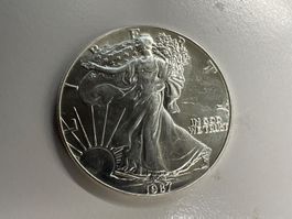 1 Unze Silber American Eagle 1987