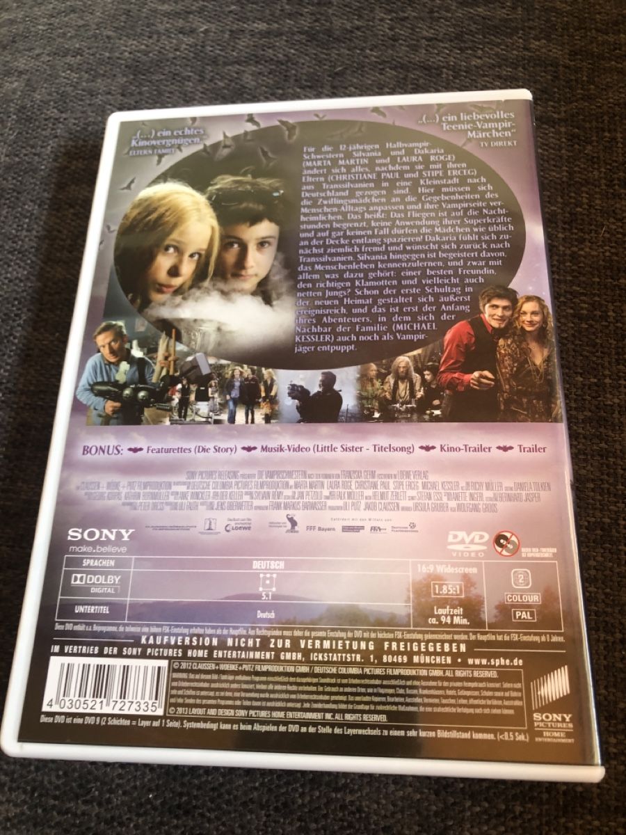 Tutti i DVDs: DVD, die Vampir Schwestern – Usato da Balsthal venduto da Katzenfan99 1