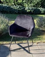 schwarze gepolsterte Esstisch-Stühle in modernem Design