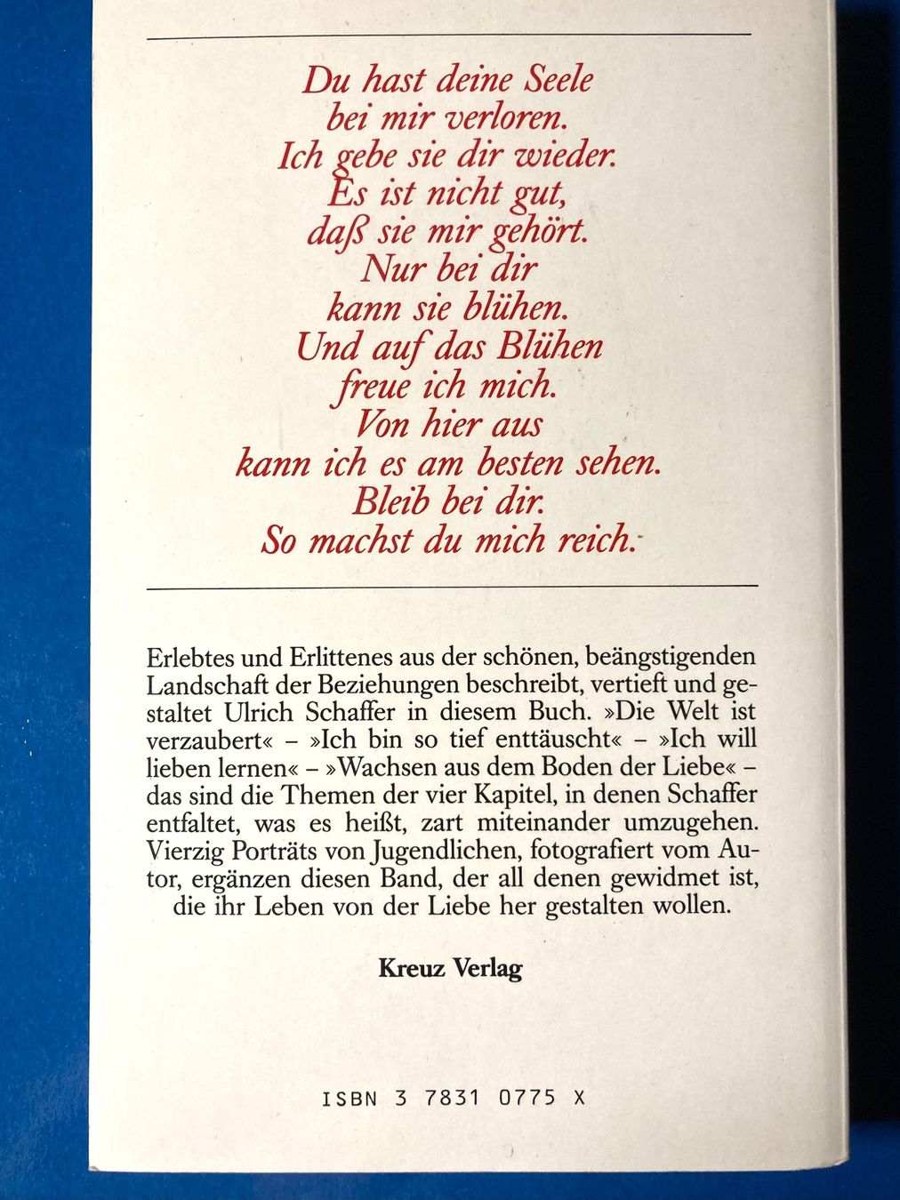 Libri: Ich will zart sein mit dir von Ulrich Schaffer – Usato da Zürich venduto da bekni 1