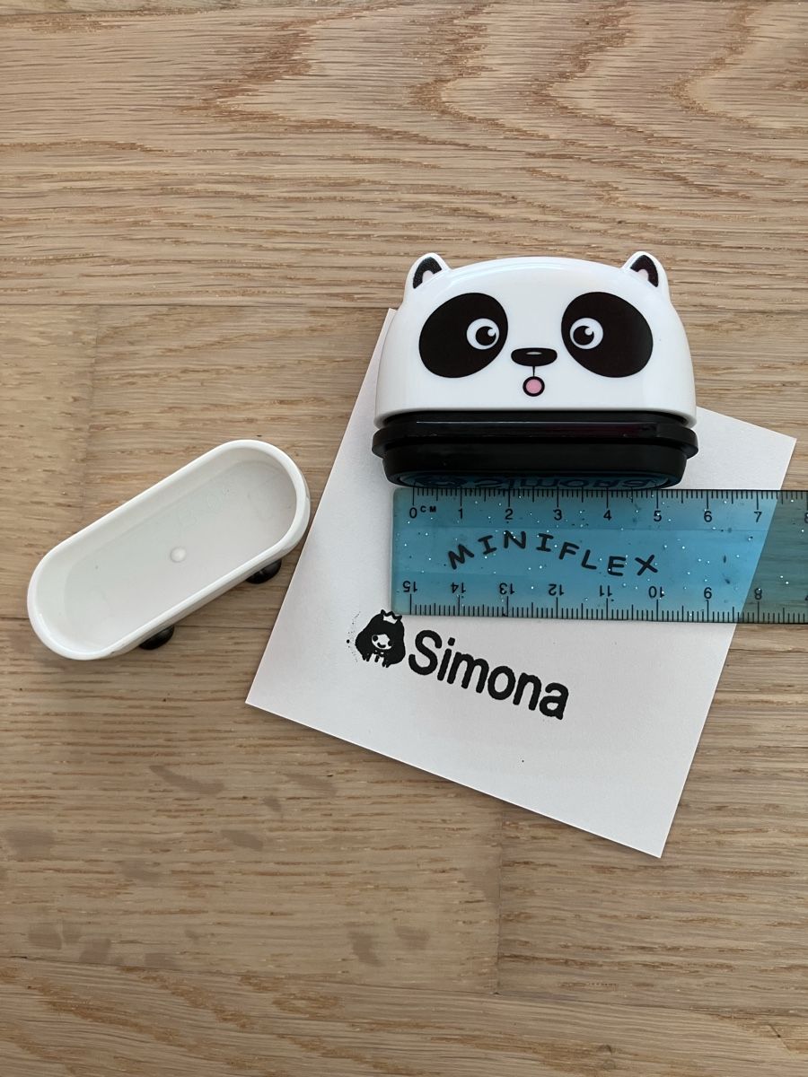 Timbri: „Simona“ Mini Flex Stempel Panda – Nuovo e nell'imballaggio originale da Chur venduto da sana118