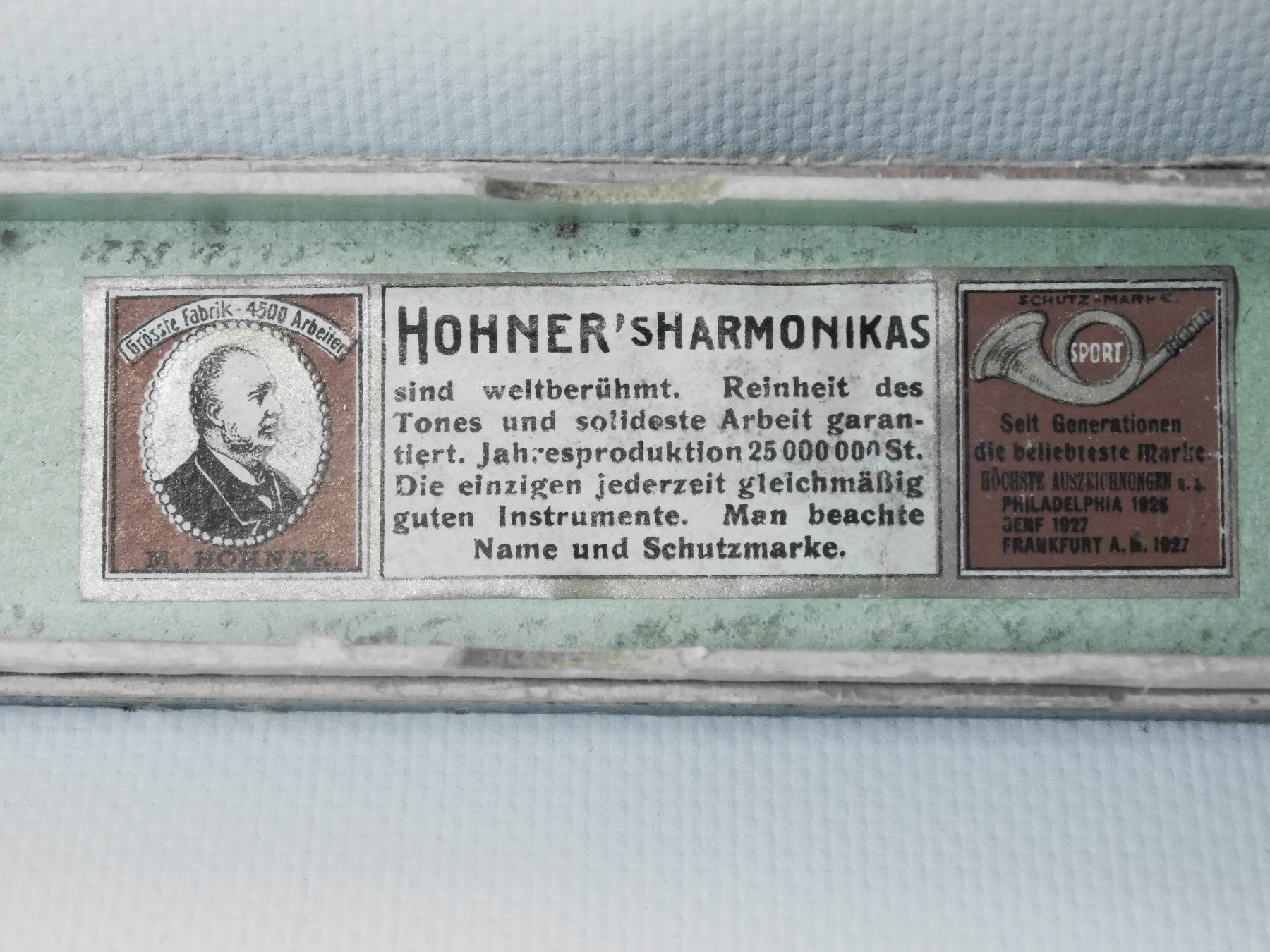 Hohner Musikinstrumente: Mundharmonika, Hohner, Rheingold 1920er – Gebraucht aus Emmenbrücke von Neverlaand-22 5