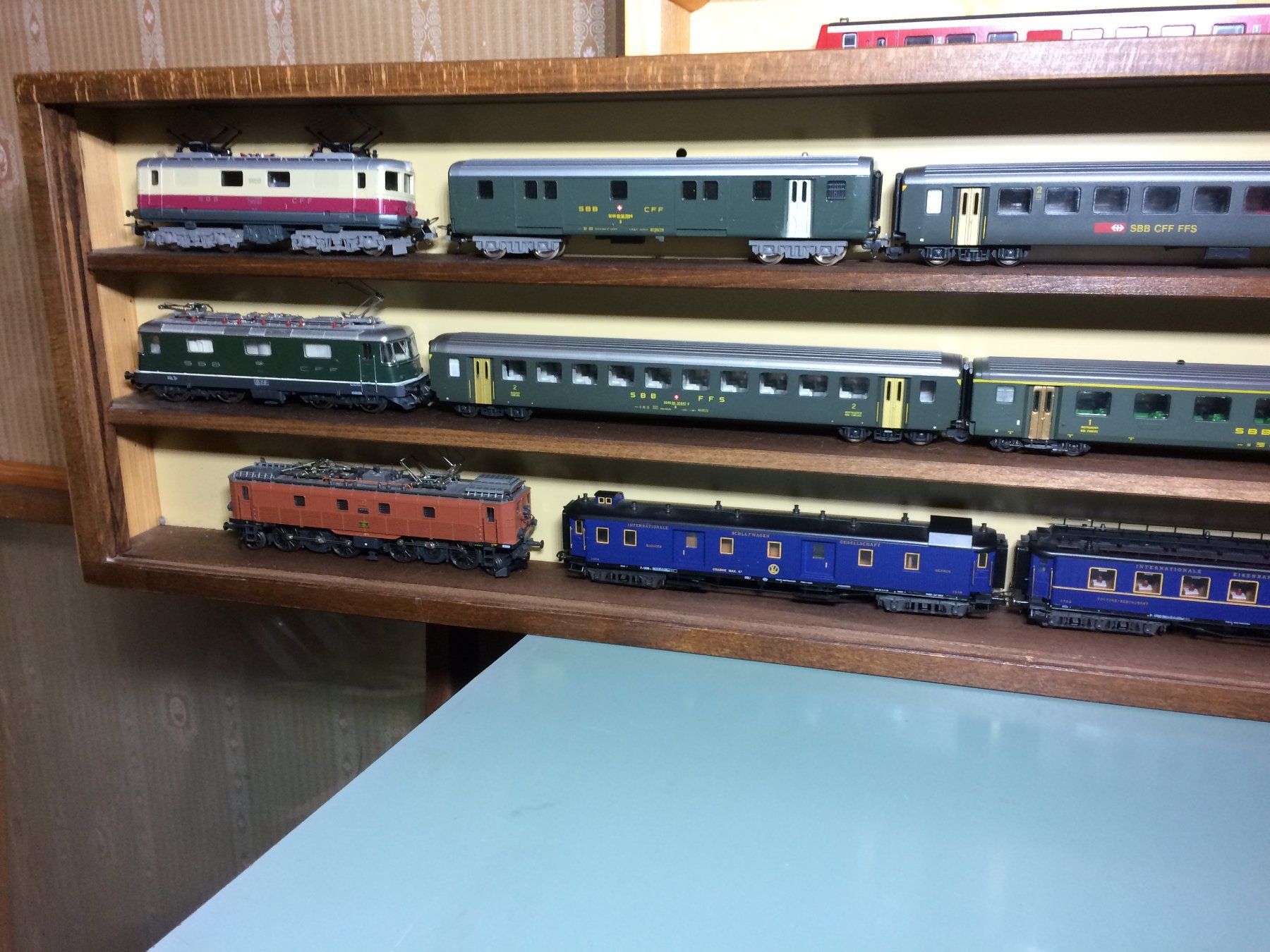 Modellini di ferrovie: Lot de 3 compositions miniature de collection, SBB, BD,CIWL – Usato da Vevey venduto da rog_9vvj 3