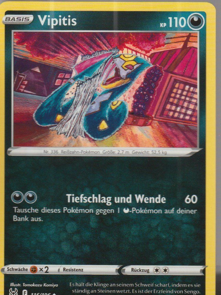 Pokémon Sammelbilder & Trading cards: TCG POKEMON Verlorener Ursprung DE LOR 116 Vipitis – Neu (gemäss Beschreibung) aus Vezia von Aquarius_Age