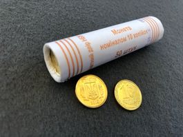 10 копійок - Ukraine - originale Münzrolle - Jahr 2019