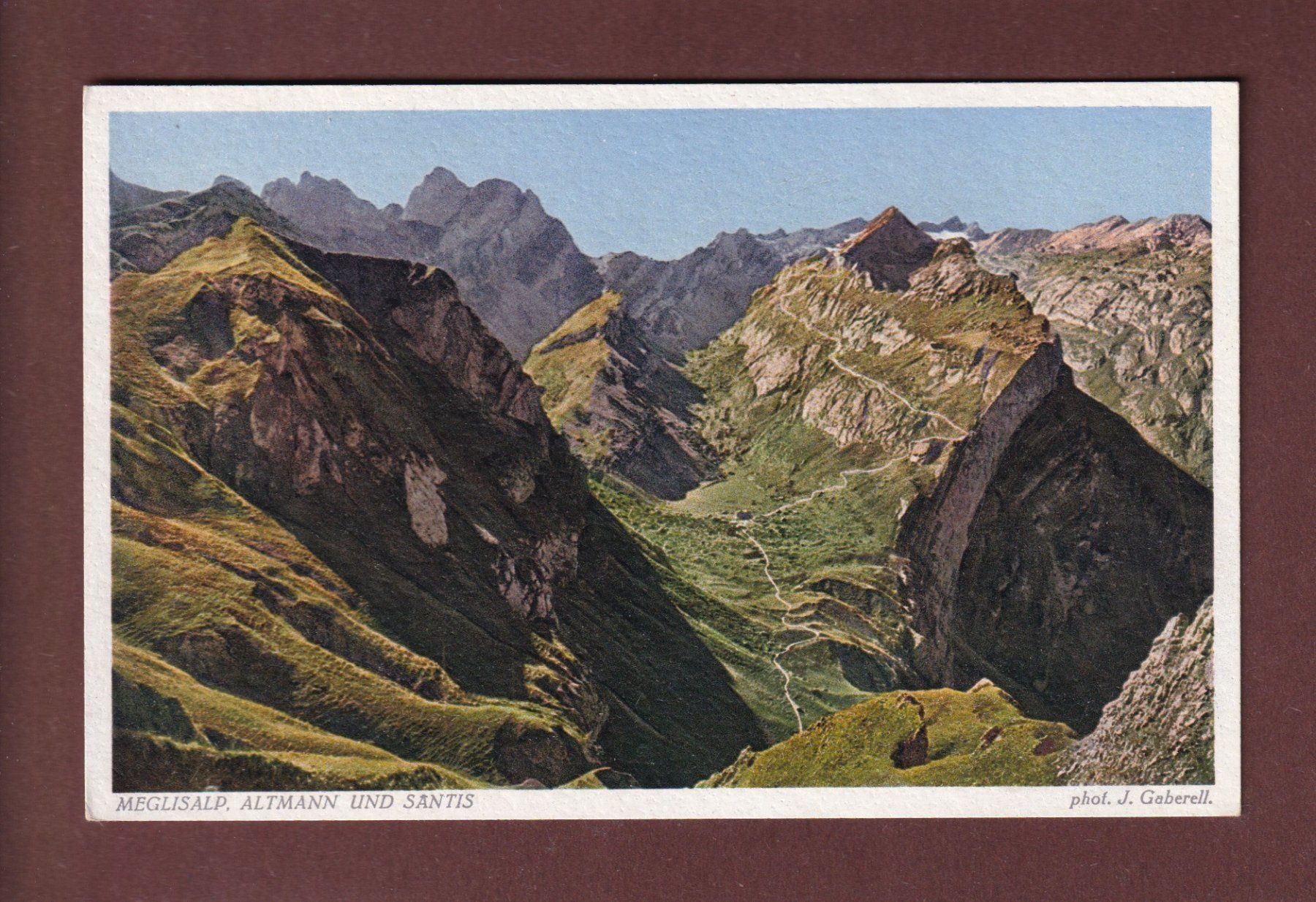 Cartoline postali: MEGLISALP - Altmann und Säntis – Usato da Pully venduto da nicecards-shop