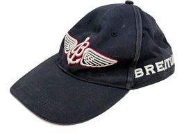 Casquette Breitling bleu marine avec logo brodé