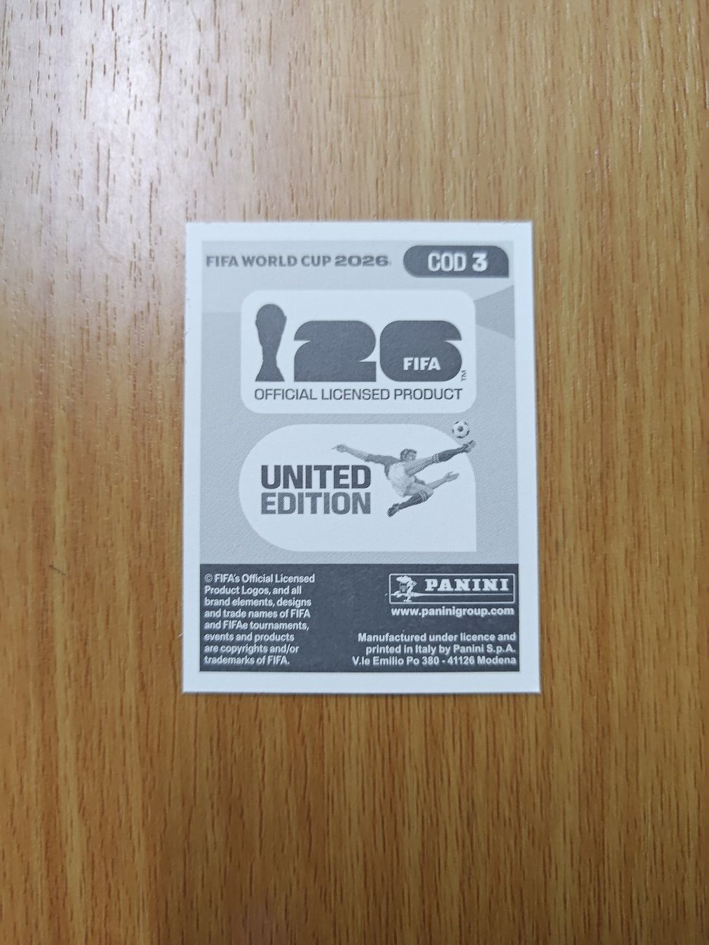 Panini Carte collezionabili: Panini WM 2026 Sticker - COD 3 – Usato da Hochdorf venduto da all_u_want 1