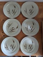 6 Teller mit Kornmotiv hellbeige, Winterling Marktleuthen 