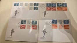 1968 FDC Kehrdrucke und Zusammenhängende