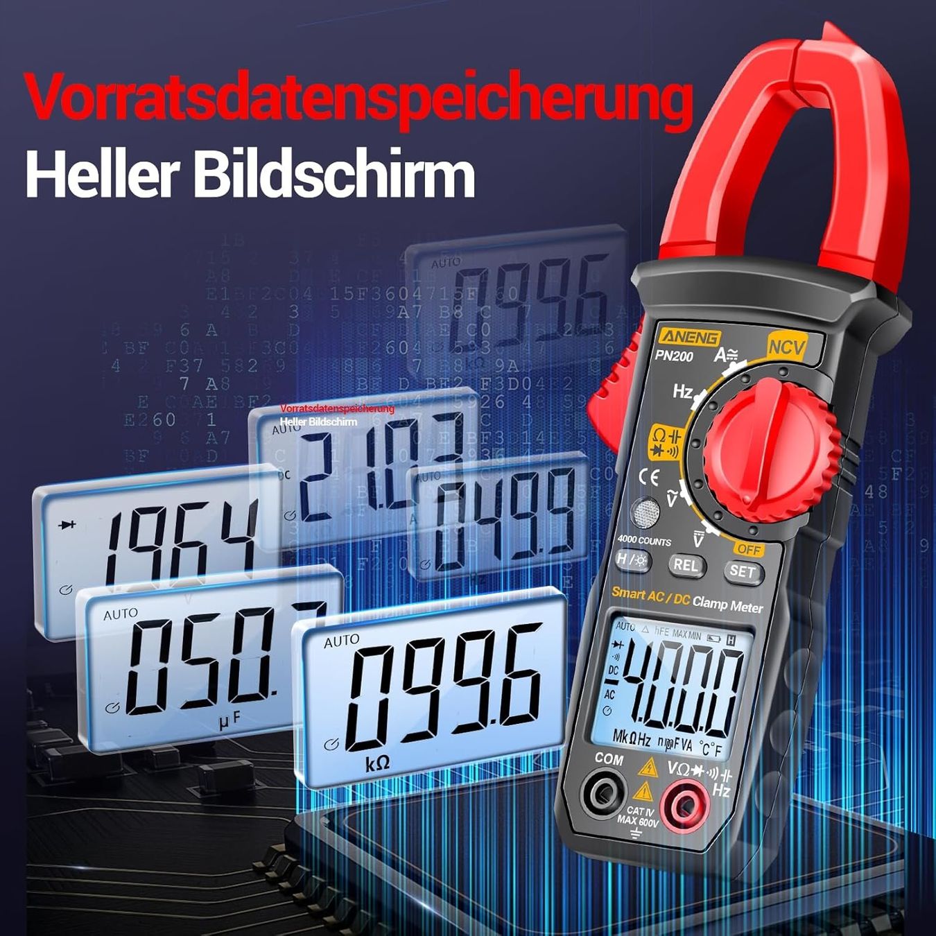 Misurare: Digitale Stromzange mit LED Lichtfür 4000 Counts – Nuovo (secondo la descrizione) da Thun venduto da keller001 4