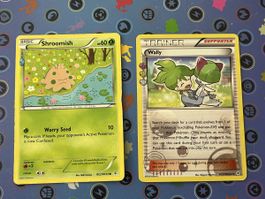 Pokémon Shroomish + Wally Generations special set cards
