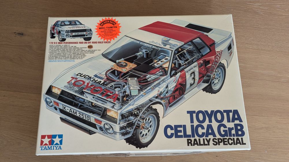 TAMIYA 1/12 RC TOYOTA CELICA Gr.B RALLY SPECIAL 4WD #5864 (Neu und ...