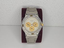 Elegante Bulova Uhr Quarz Edelstahl Bicolor Vintage...