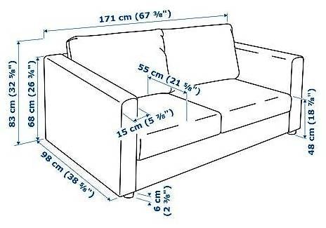 Divani: 2er Sofa/canapé IKEA VIMLE mit Liege – Usato da Lengnau BE venduto da Derrick11 4