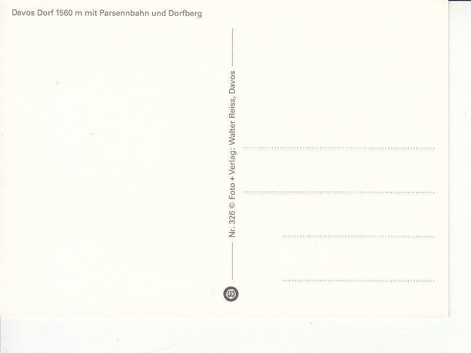 Cartoline postali: Davos 35 um 1995 – Usato da Bürglen TG venduto da StampGraf 1