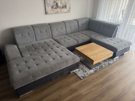 Grosses U Sofa mit Bettfunktion