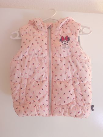 Kinder Steppweste / Gilet "Minnie Mouse" rosa, Grösse 86