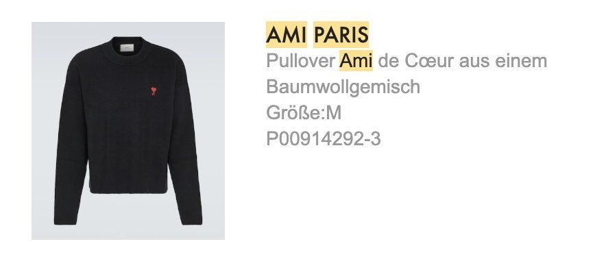 Maglioni & Felpe: AMI PARIS cropped jumper – Usato da Zürich venduto da mat_n78x