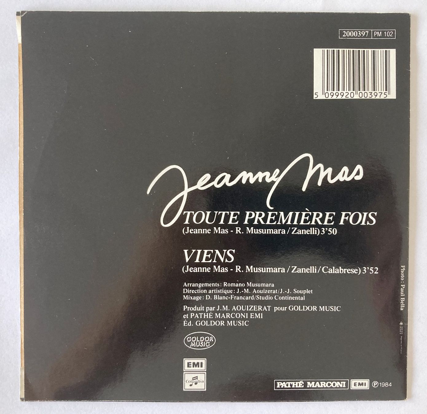 Schallplatten: JEANNE MAS - TOUTE PREMIERE FOIS – Gebraucht aus Bottens von hotter-than-hell 1