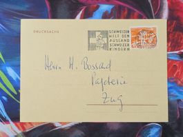 CL33 Carte Postale + Timbre Suisse 1966