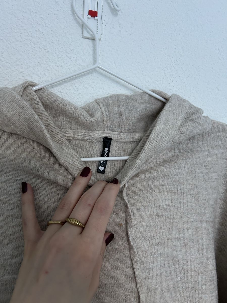 Maglioni & Felpe: Strickpullover mit Kapuze, Beige, Grösse M – Nuovo (secondo la descrizione) da Chur venduto da faja7000 4