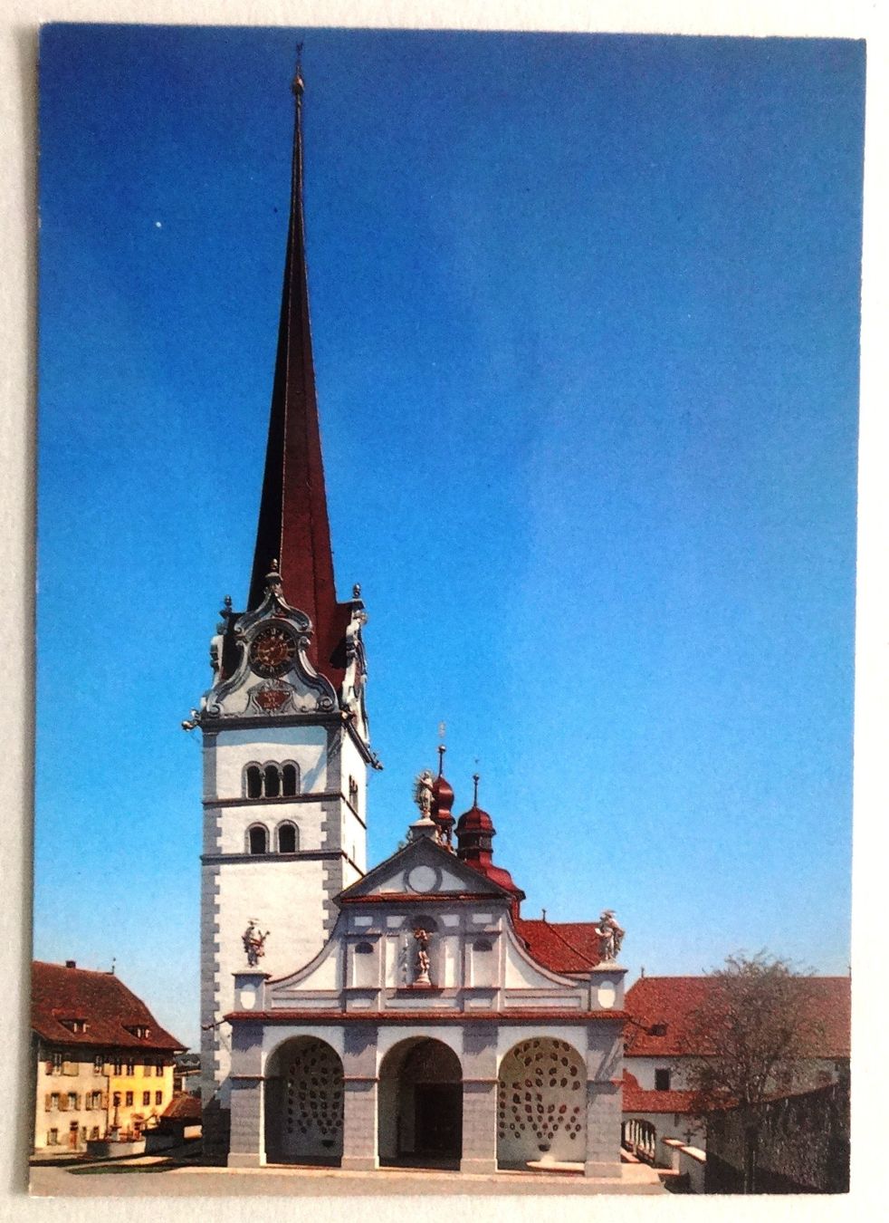 Ansichtskarten: Beromünster, Stiftskirche St. Michael – Gebraucht aus Fétigny von Billy2miny