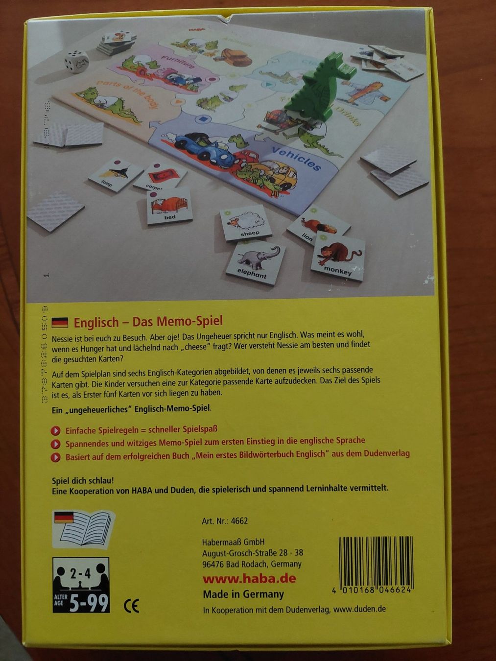Haba Giochi: HABA/Duden Englisch Das Memo Spiel – Usato da Wynau venduto da Meysi 1