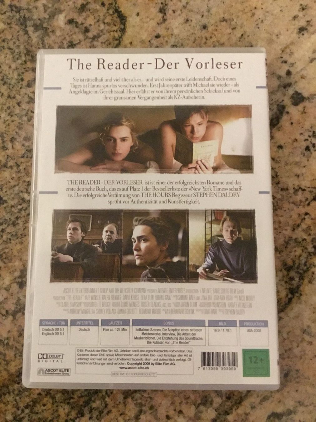 Tutti i DVDs: The Reader der Vorleser dvd – Nuovo (secondo la descrizione) da Blauen venduto da berlingo65 1