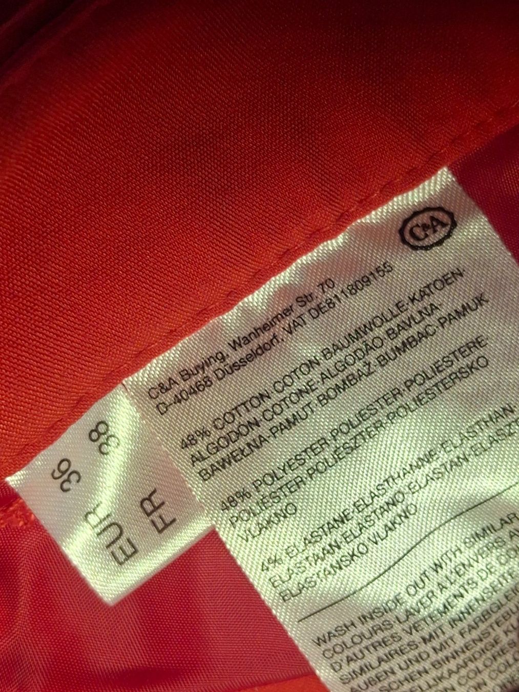 C&A Pantaloni: Pantalon taille 36 48% coton marque C&A – Usato da Villiers venduto da san_jn5w 4