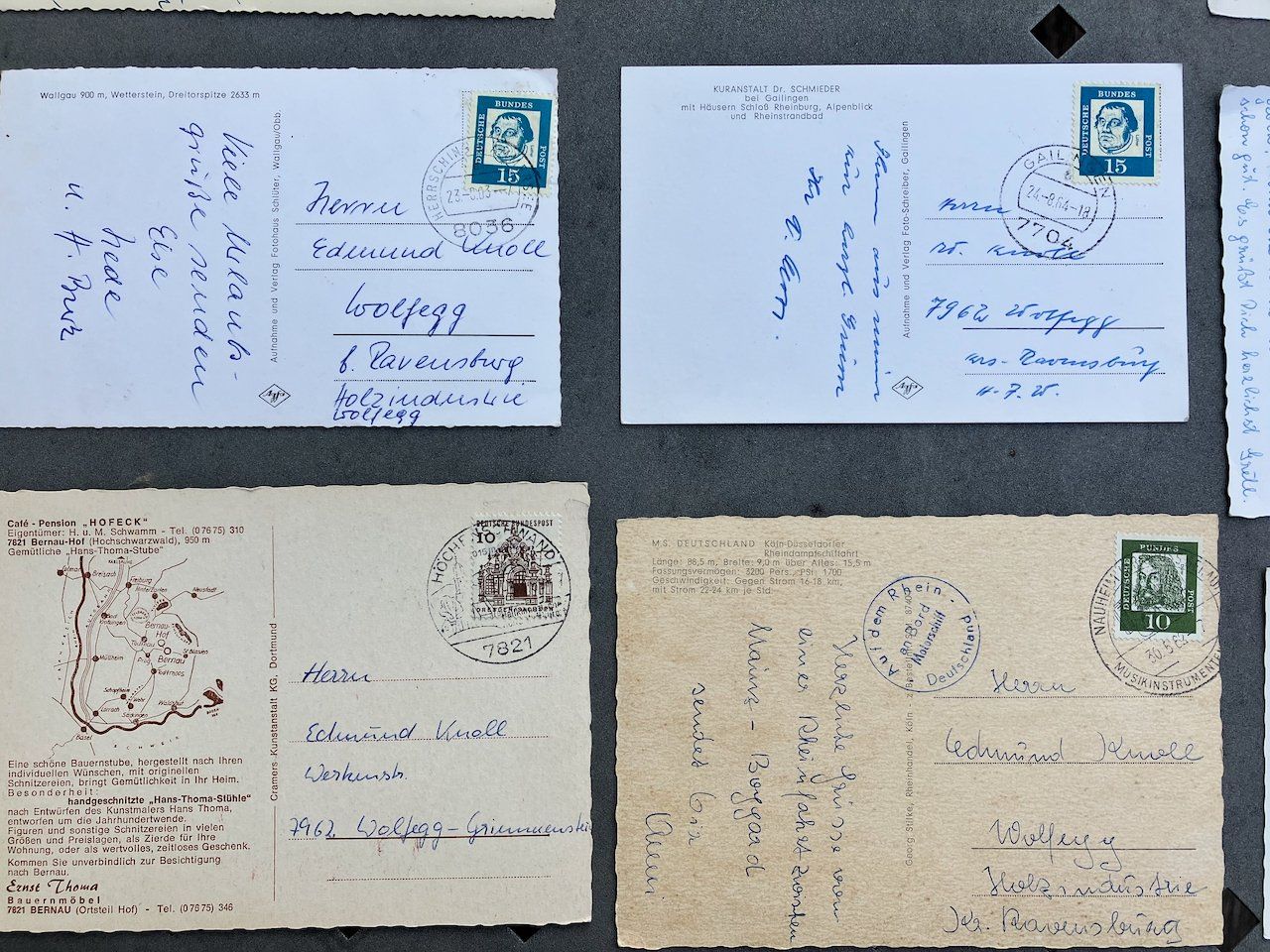 Cartoline postali: Deutschland - 15 Ansichtskarten 1949-82 – Usato da Nesslau venduto da andi_hon 3