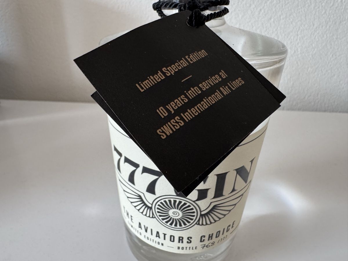 Spirituosen: Swiss Boeing 777 Gin - The Aviators Choice – Neu und originalverpackt aus Gümligen von Aviator007 4