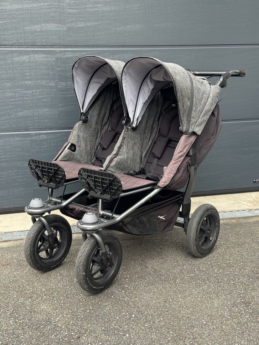 TFK Carrozzine: TFK Duo Zwillingskinderwagen Premium Anthrazit – Usato da Felsberg venduto da AMG93