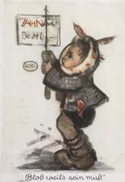 Vintage, Humor, Hummel, Zahnschmerz, Zahnarzt, 1946