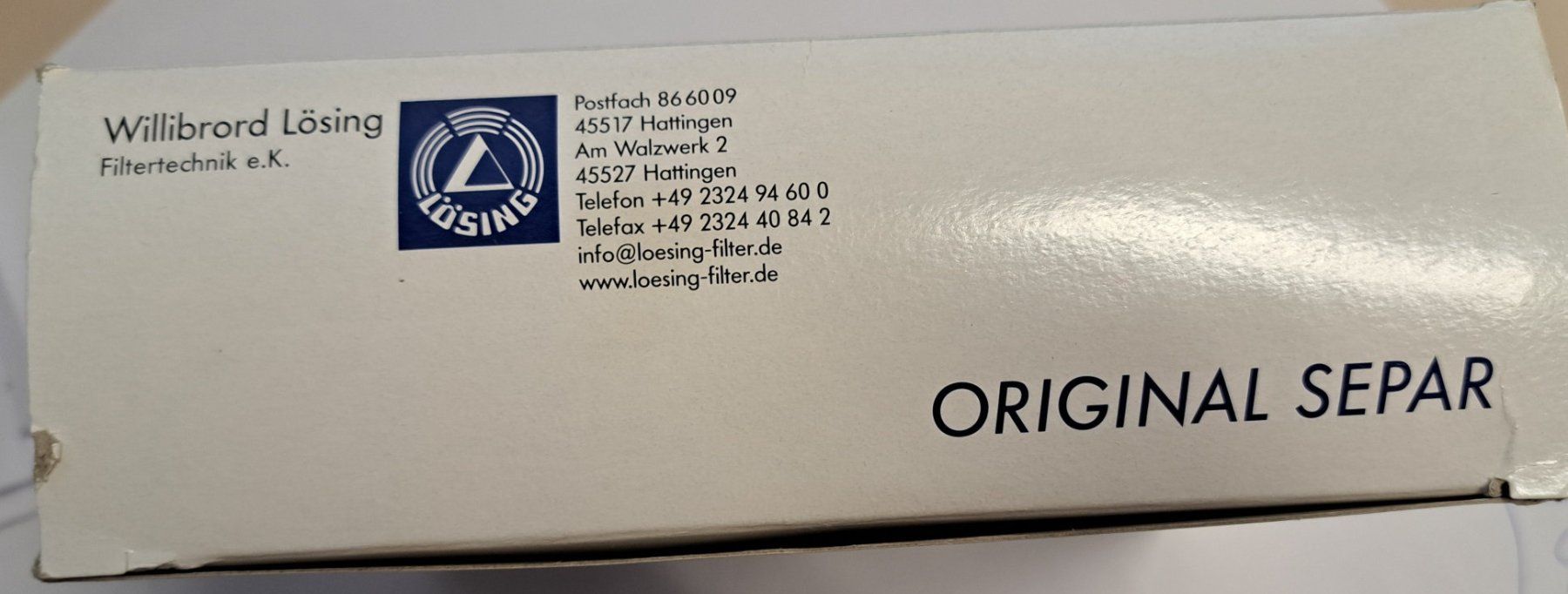 Autres articles pour la maison: Filterelement original Separ Filter 04030 – Neuf avec emballage d'origine à Niederbipp par Jupi333 2