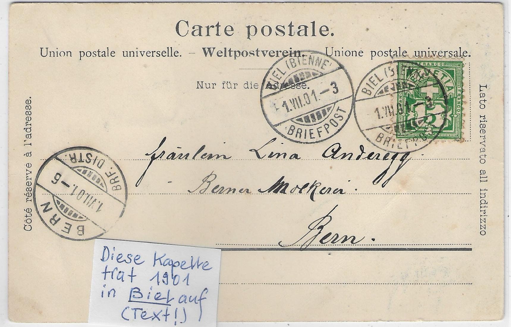 Cartoline postali: Bay. Bauerntrachten-Kapelle – Usato da Ettingen venduto da Kartenplanet 1