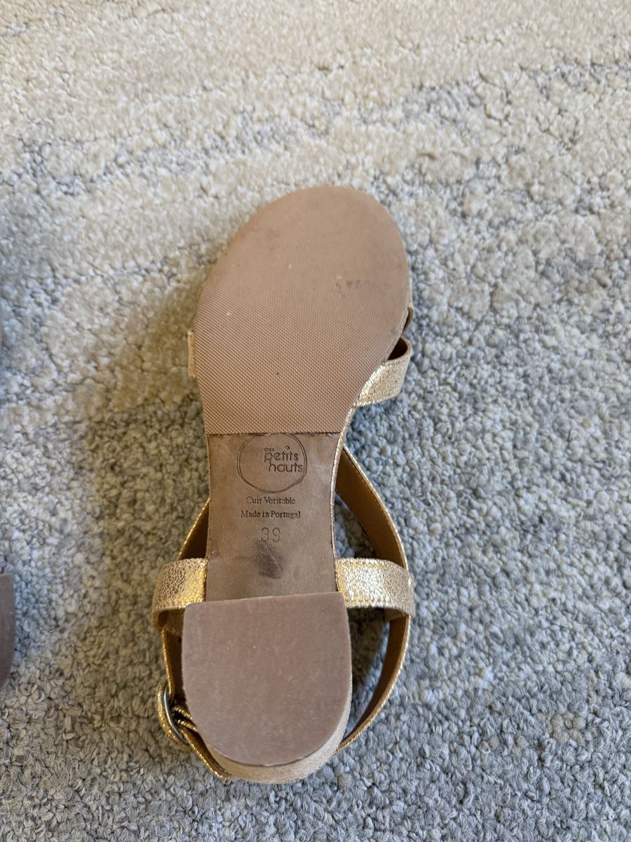 Des Petits Hauts Scarpe da donna: Sandales dorées Des Petits Hauts T. 39  – Usato da Lausanne venduto da Pascal9999 4