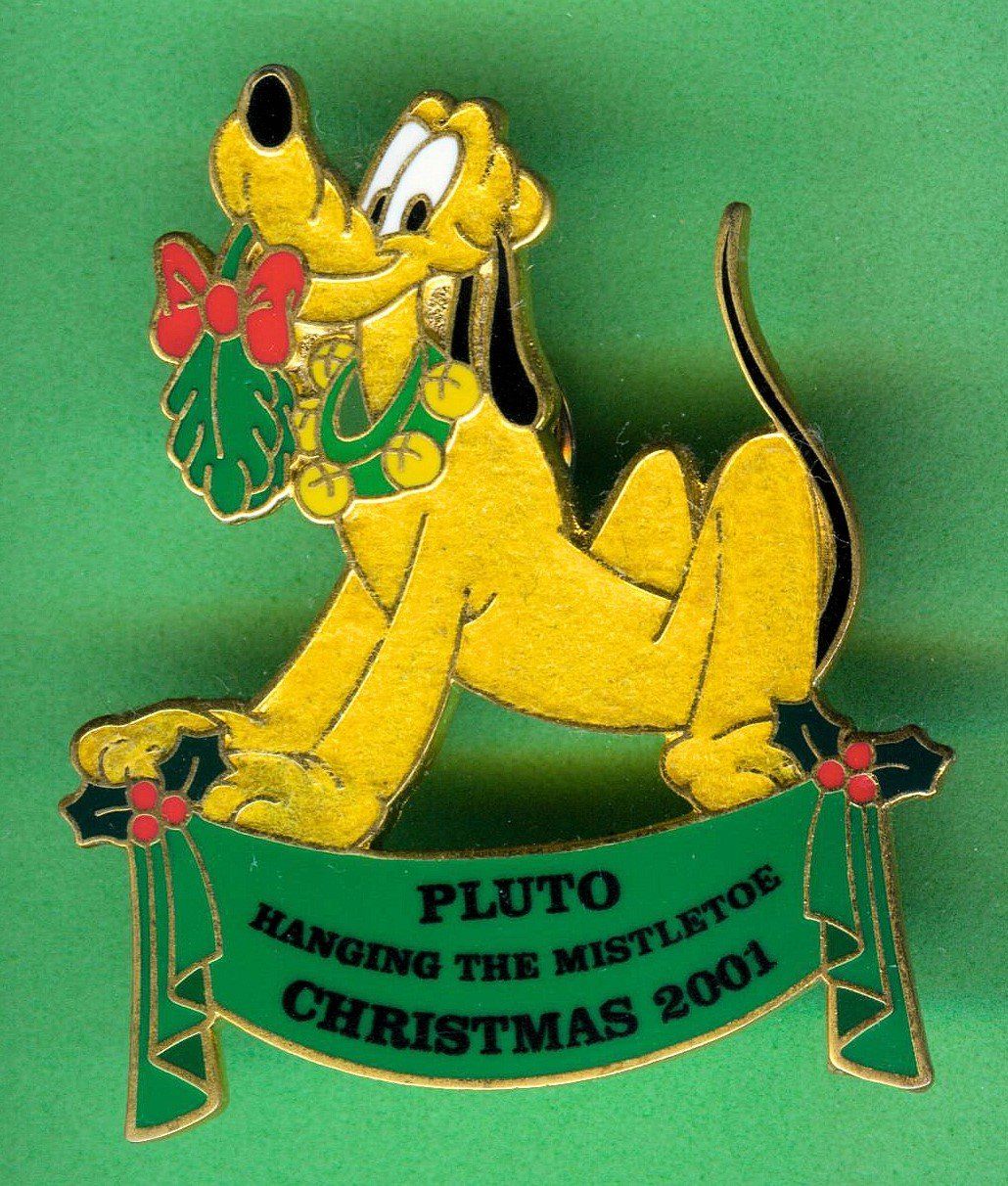 Disney Placchette & Badge: Disney  PLUTO  Christmas  2001 – Usato da Winterthur venduto da Sammleroase