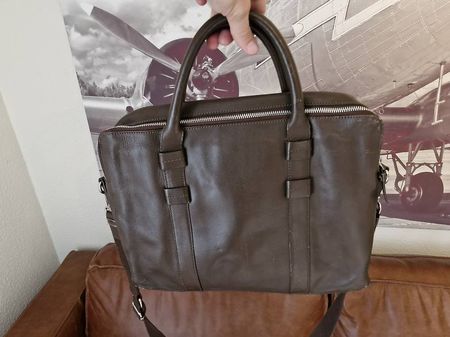 Elegante Ledertasche, braun
