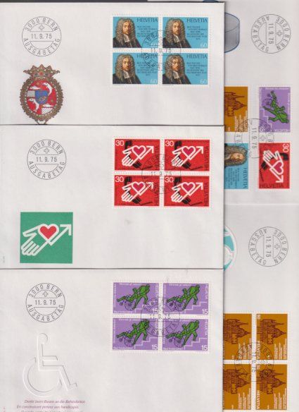 Alle Briefmarken: FDC-Serie 1975, Werbemarken 2 – Neu (gemäss Beschreibung) aus Koblenz von Boerse6